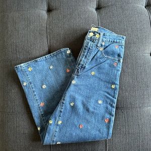 Madewell embroidery jeans